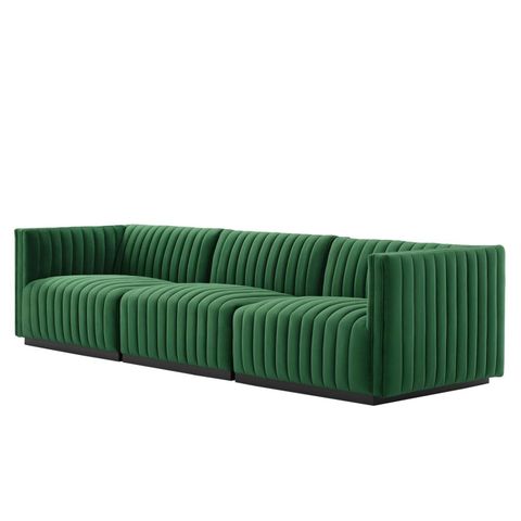 How a Black and Gray Fabric Modular Sofa Can Transform Your Living Space into a French Lounge